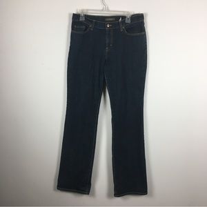 David Kahn Lauren Boot Cut Jeans Size 10 Dark Wash Blue 5 Pocket Western Denim